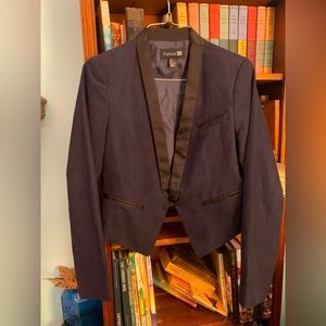 Black Blazer Forever 21 unique. Size Large Halloween